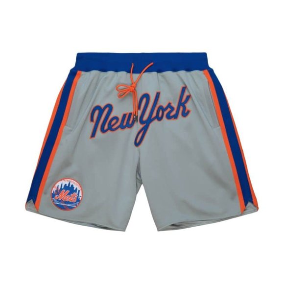 New York Mets Mitchell & Ness Cooperstown Collection Just Don Shorts - Gray - Picture 4 of 4